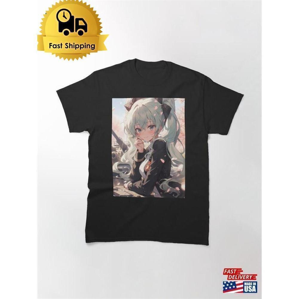 Anchovy Leader Amid Blossoms Surreal Nature Art Graphic T-Shirt